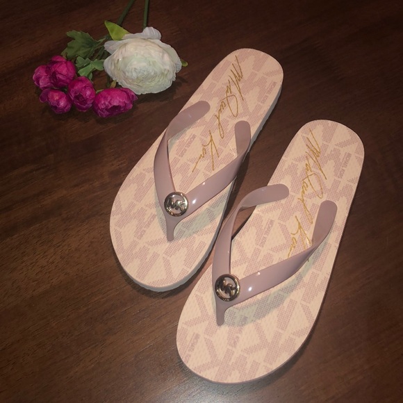 Michael Kors Shoes - NWOT Michael Kors pink flip flops